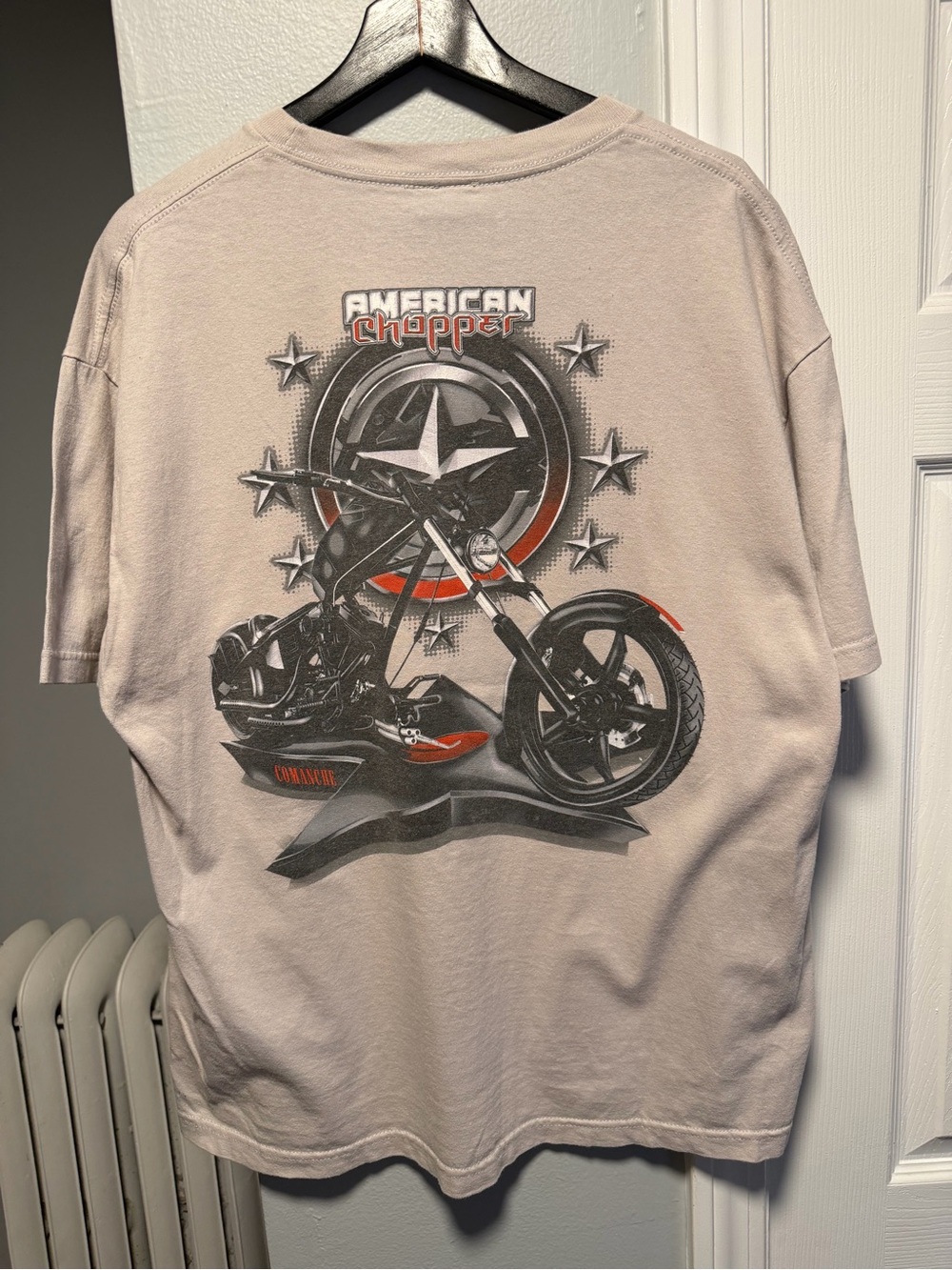 Vintage 2000’s Y2K American Chopper Comanche Bike Graphic T Shirt Size Men’s L